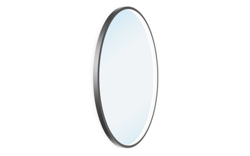 FUTON W - OLED round framed aluminium mirror by Intra lighting - view 3